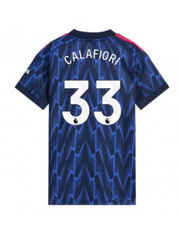 Billige Arsenal Riccardo Calafiori #33 Bortedrakt Dame 2025-26 Kortermet